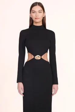STAUD -ARLETTE DRESS - BLACK