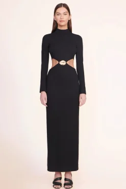 STAUD Occasion Dresses-ARLETTE DRESS - BLACK