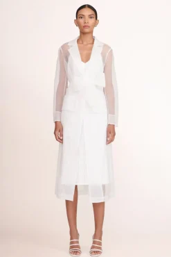 STAUD Bridal Dresses-ASHLEY DRESS - WHITE