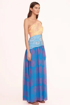 STAUD Occasion Dresses-ASHLYN DRESS - MULTI WHIRLPOOL