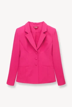 STAUD -CARSON BLAZER - MAGENTA