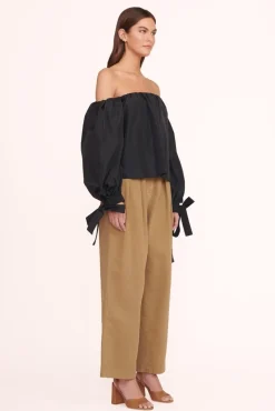 STAUD -COLBY TOP - BLACK