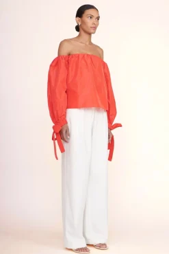 STAUD -COLBY TOP - HIBISCUS