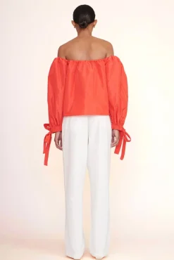 STAUD -COLBY TOP - HIBISCUS