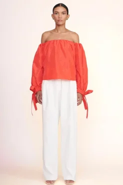 STAUD -COLBY TOP - HIBISCUS