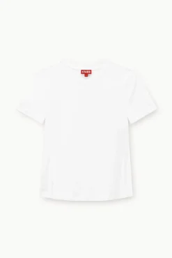 STAUD -CREW NECK T SHIRT - WHITE