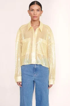STAUD -CROPPED PAYTON TOP - SUNRAY
