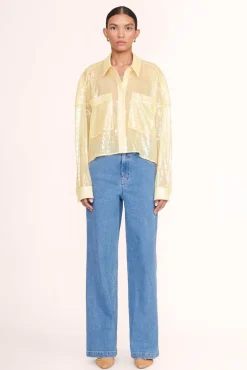 STAUD -CROPPED PAYTON TOP - SUNRAY