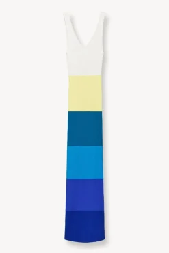 STAUD -DANA DRESS - PACIFIC STRIPE
