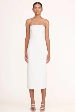 STAUD Bridal Dresses-DANIELA DRESS - WHITE