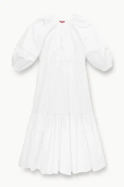 STAUD -DEMI DRESS - WHITE
