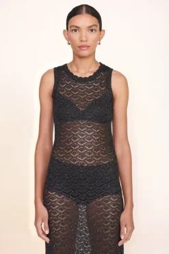 STAUD -DEVAN TOP - BLACK