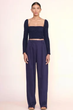 STAUD -ELEANORA TOP - NAVY