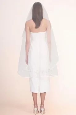 STAUD Bridal Accessories-EMBROIDERED VEIL - GAME OVER