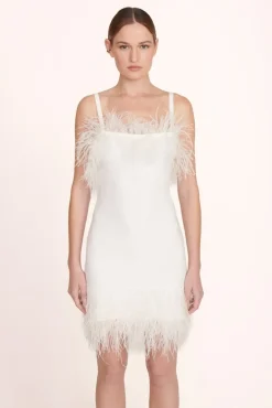 STAUD -ETTA DRESS - WHITE