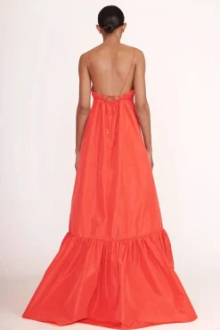 STAUD -FLORENCE DRESS - HIBISCUS