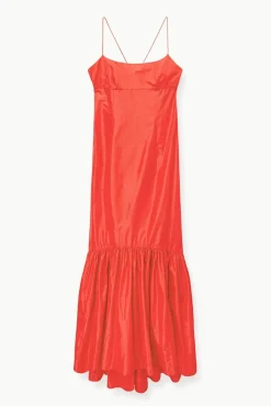 STAUD -FLORENCE DRESS - HIBISCUS