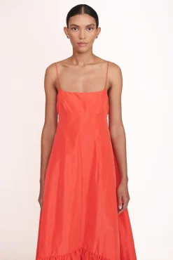 STAUD Occasion Dresses-FLORENCE DRESS - HIBISCUS