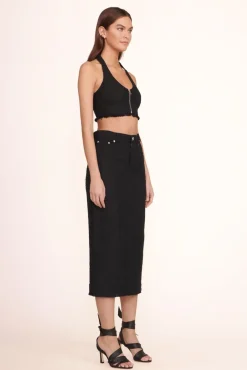 STAUD -GUINEVERE SKIRT - BLACK