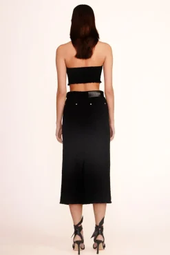 STAUD -GUINEVERE SKIRT - BLACK