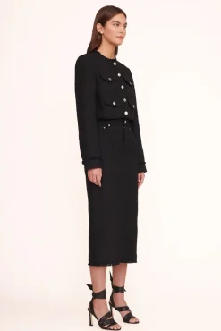STAUD -GUINEVERE SKIRT - BLACK