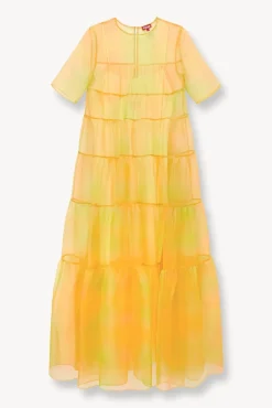STAUD -HYACINTH DRESS - MULTI SUNRAY