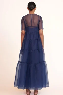 STAUD Occasion Dresses-HYACINTH DRESS - NAVY
