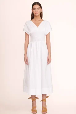 STAUD -JACKSON DRESS - WHITE