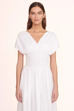 STAUD -JACKSON DRESS - WHITE