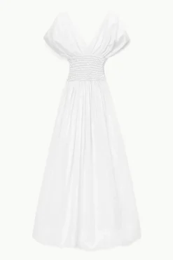 STAUD -JACKSON DRESS - WHITE