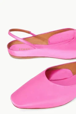STAUD -JANINE MULE SATIN - BLOSSOM
