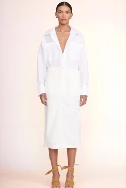 STAUD -JUSTINE SKIRT - IVORY