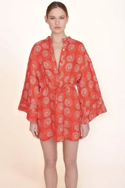 STAUD -KARLEE DRESS - HIBISCUS WHIRLPOOL