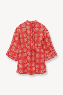STAUD -KARLEE DRESS - HIBISCUS WHIRLPOOL