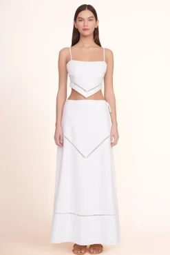 STAUD -KATHLEEN SKIRT - WHITE