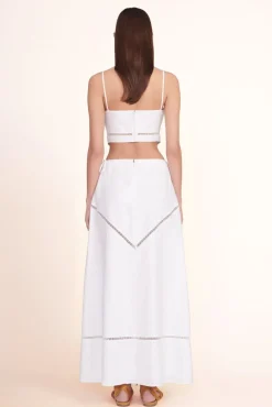 STAUD -KATHLEEN SKIRT - WHITE