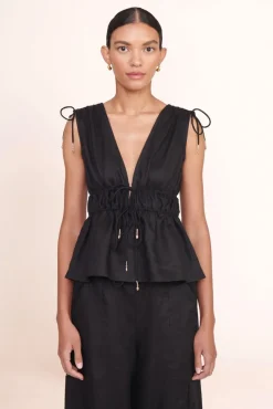 STAUD -KENDRA TOP - BLACK