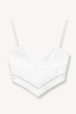 STAUD -LOYALTY TOP - WHITE