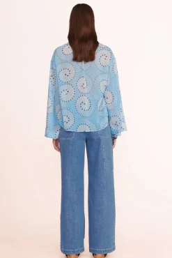 STAUD -MARISSA TOP - SHALLOW WHIRLPOOL