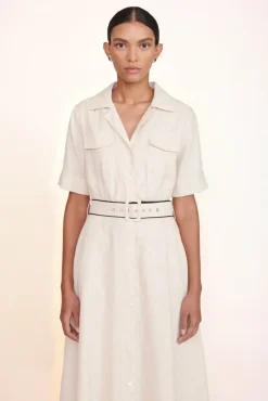 STAUD -MILLIE DRESS - NATURAL BLACK