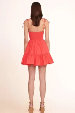 STAUD -MINI LANDRY DRESS - HIBISCUS