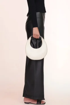 STAUD -MINI MOON BAG - CREAM