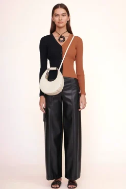 STAUD -MINI MOON BAG - CREAM
