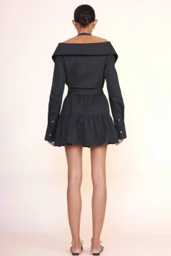STAUD -MINI SEA SKIRT - BLACK