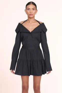 STAUD -MINI SEA SKIRT - BLACK
