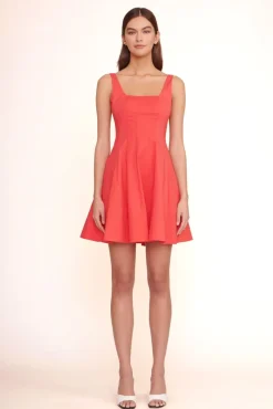 STAUD -MINI WELLS DRESS - HIBISCUS