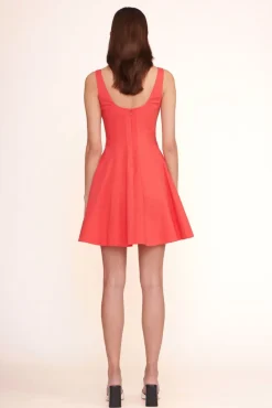 STAUD -MINI WELLS DRESS - HIBISCUS