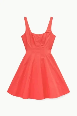 STAUD -MINI WELLS DRESS - HIBISCUS