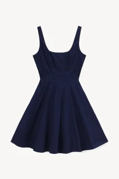 STAUD -MINI WELLS DRESS - NAVY