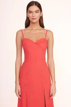 STAUD -NATALY DRESS - HIBISCUS